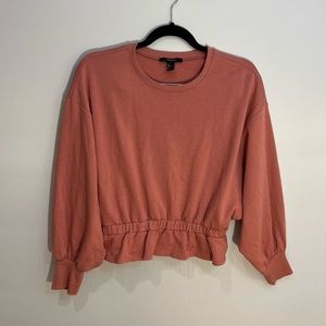Never worn. Forever 21 salmon sweater/crew neck!